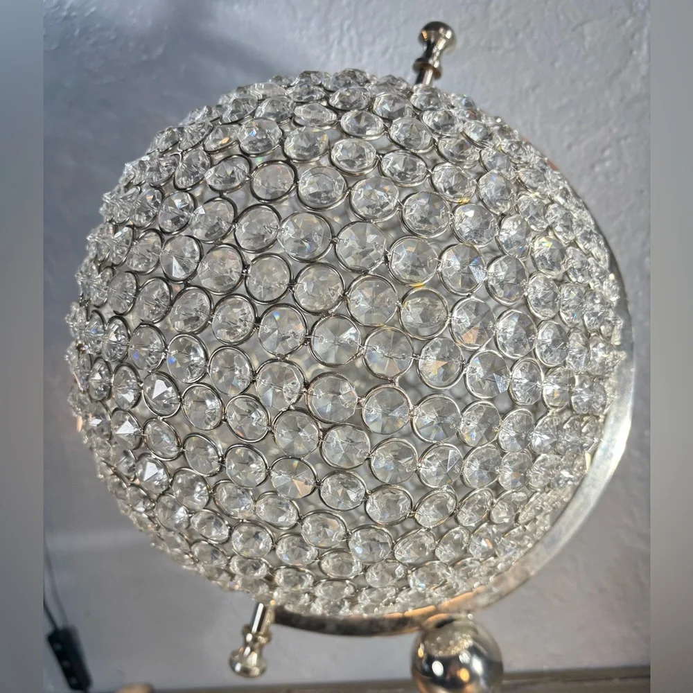 Crystal Globe Decor with Silver Stand - Picture 7 of 13